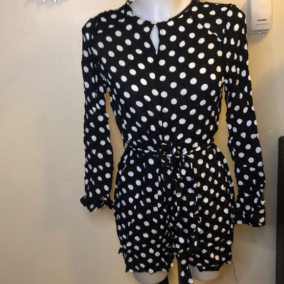 Polka Dot one piece jumpsuit - Picture 3 of 4